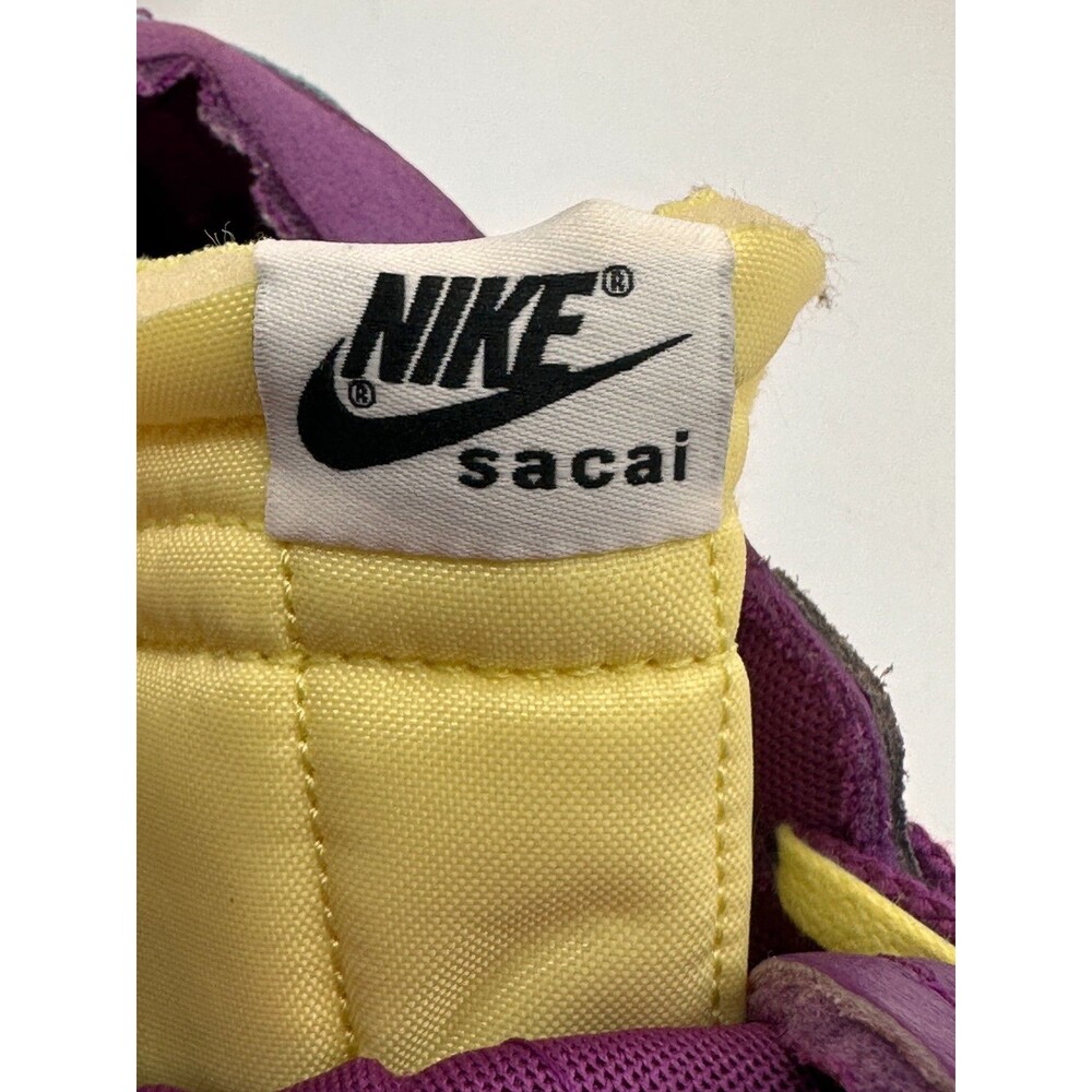 Nike x sacai  Low Purple Yellow Sneakers Women 9 - Picture 9 of 13